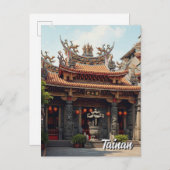Carte Postale Taïwan Tainan Temple Voyage (Devant / Derrière)