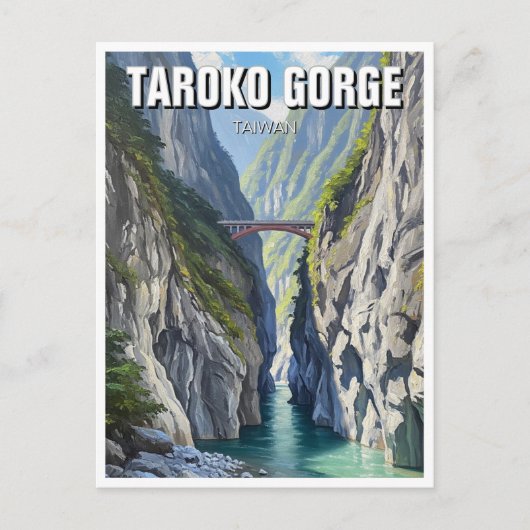 Carte Postale Taïwan Taroko Gorge Travel (Devant)