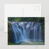 Carte Postale Taïwan Voyageur Visite Shifen Waterfall (Devant / Derrière)