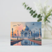 Carte postale Taj Mahal (Debout devant)