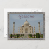 CARTE POSTALE TAJ MAHAL (Devant / Derrière)