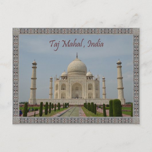 CARTE POSTALE TAJ MAHAL (Devant)