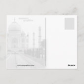 Carte Postale Taj Mahal (Dos)
