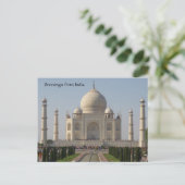 Carte Postale taj mahal (Debout devant)