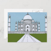 Carte Postale Taj Mahal (Devant / Derrière)