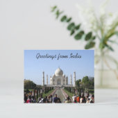 Carte Postale taj mahal (Debout devant)