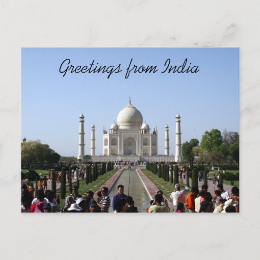 Carte Postale taj mahal (Devant)