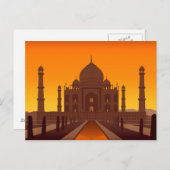 Carte postale Taj Mahal (Devant / Derrière)