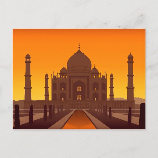 Carte postale Taj Mahal (Devant)