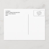 Carte postale Taj Mahal (Dos)