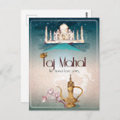 Carte Postale Taj Mahal (Devant / Derrière)
