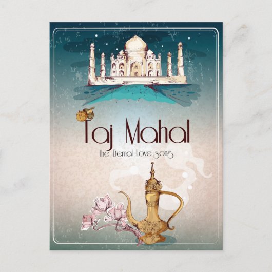 Carte Postale Taj Mahal (Devant)