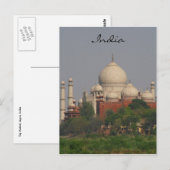 Carte Postale taj mahal afar inde (Devant / Derrière)