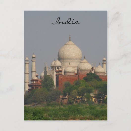 Carte Postale taj mahal afar inde (Devant)