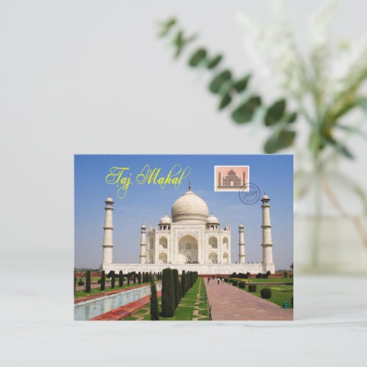 Carte Postale Taj Mahal, Agra, Inde (Debout devant)