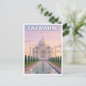 Carte Postale Taj Mahal Agra Inde Voyage Souvenir (Debout devant)