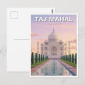Carte Postale Taj Mahal Agra Inde Voyage Souvenir (Devant / Derrière)
