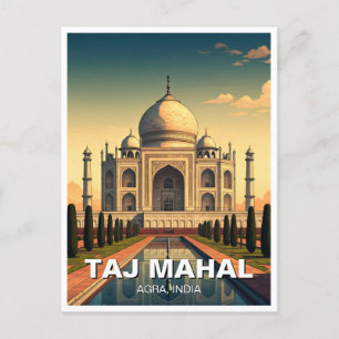 Carte Postale Taj Mahal Agra Inde Voyage Souvenir