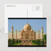 Carte Postale taj mahal clair vista (Devant / Derrière)