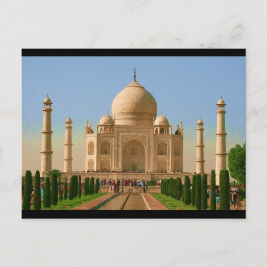 Carte Postale taj mahal clair vista (Devant)