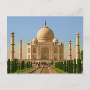 Carte Postale taj mahal couleurs