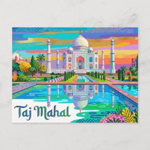 Carte Postale Taj Mahal Inde
