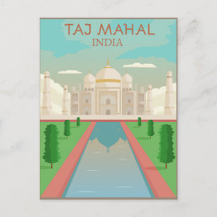 Carte Postale Taj Mahal, Inde