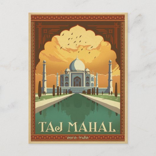 Carte Postale Taj Mahal, Inde (Devant)