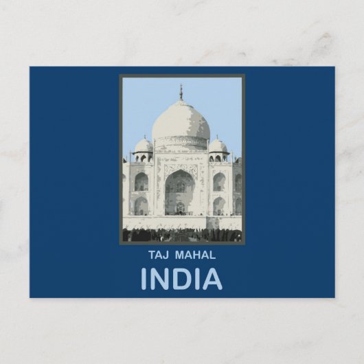 Carte Postale Taj Mahal Inde (Devant)