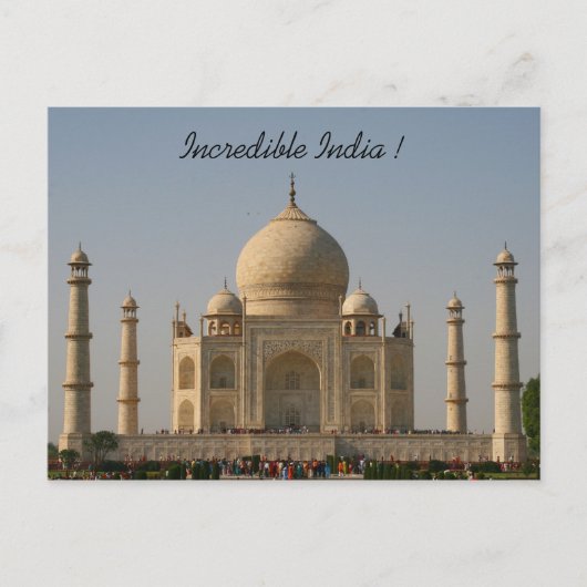 Carte Postale taj mahal inde (Devant)