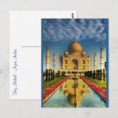 Carte Postale Taj Mahal Photo (Devant / Derrière)