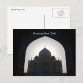 Carte Postale taj mahal shadow (Devant / Derrière)