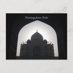 Carte Postale taj mahal shadow