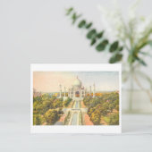 Carte Postale Taj Mahal vintage (Debout devant)