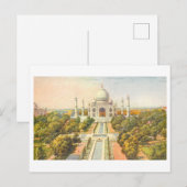 Carte Postale Taj Mahal vintage (Devant / Derrière)