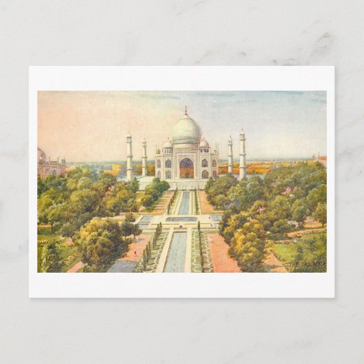 Carte Postale Taj Mahal vintage (Devant)