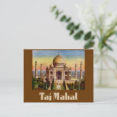 Carte Postale Taj Mahal vintage (Debout devant)