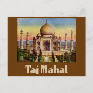 Carte Postale Taj Mahal vintage