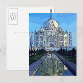 Carte Postale Taj Mahl (Devant / Derrière)