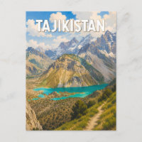 Tajikistan Illustration Voyage Art Vintage