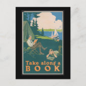 Carte Postale Take Along A Book (Devant)