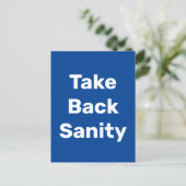 Carte Postale Take Back Sanity (Debout devant)