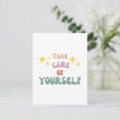 Carte Postale Take care of yourself (Debout devant)