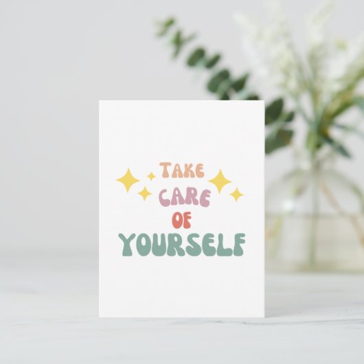 Carte Postale Take care of yourself (Debout devant)