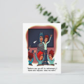 Carte Postale Take Me With Retirement Postcard (Debout devant)