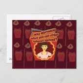 Carte Postale Takea Diva femme au foyer dit : (Devant / Derrière)