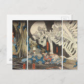 Carte Postale Takiyasha la sorcière et le spectre de squelettes (Devant / Derrière)
