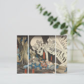 Carte Postale Takiyasha la sorcière et le spectre de squelettes (Debout devant)