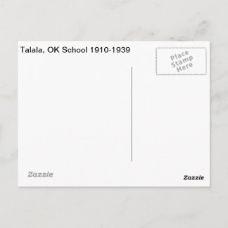 Carte Postale Talala, OK School 1910-1939