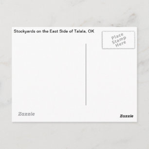 Carte Postale Talala, OK Stockyards on East Side Postcard